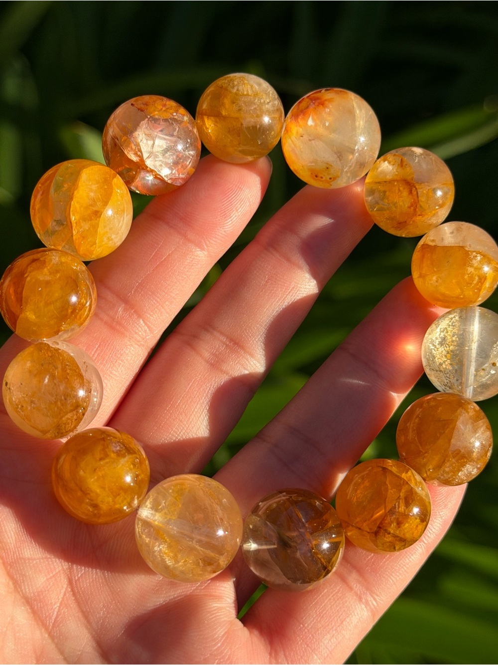 17mm Golden Healer Beaded Stretch Bracelet 1982